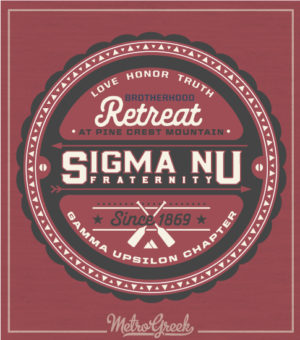Sigma Nu Fraternity Retreat Shirt