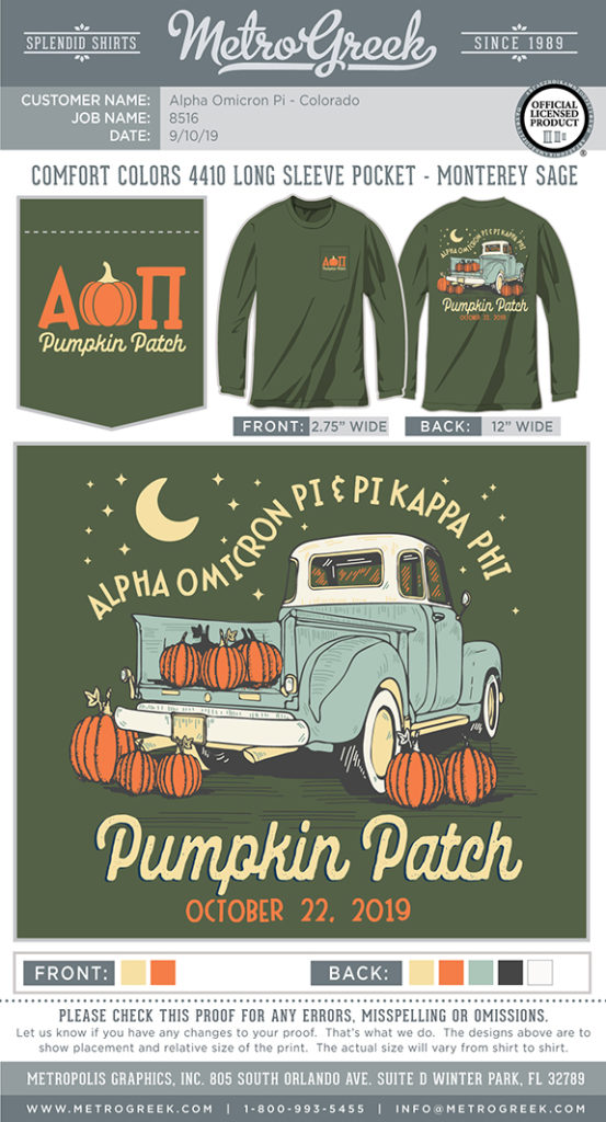 AOPi Pumpkin Patch Shirt
