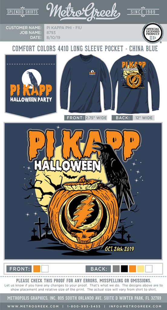 Pi Kappa Phi Halloween Shirt