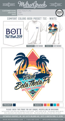 Beta Theta Pi Beach Rush Shirt