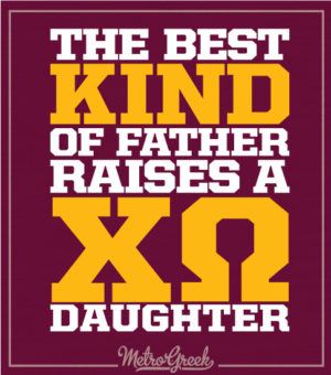 Chi Omega Father Daughter Day Shirt