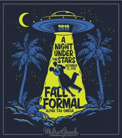 6507 Fall Formal Fraternity Shirt with UFO