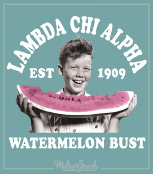 Lambda Chi Watermelon Bust Shirt