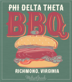 Phi Delta theta Hamburger BBQ Shirt
