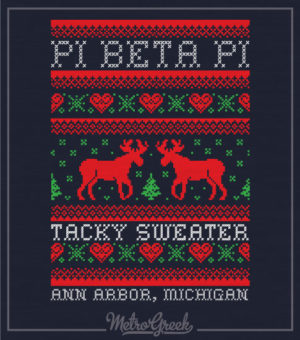 Pi Phi Tacky Sweater Christmas Shirt