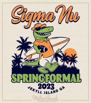Sigma Nu Spring Formal Shirt Alligator