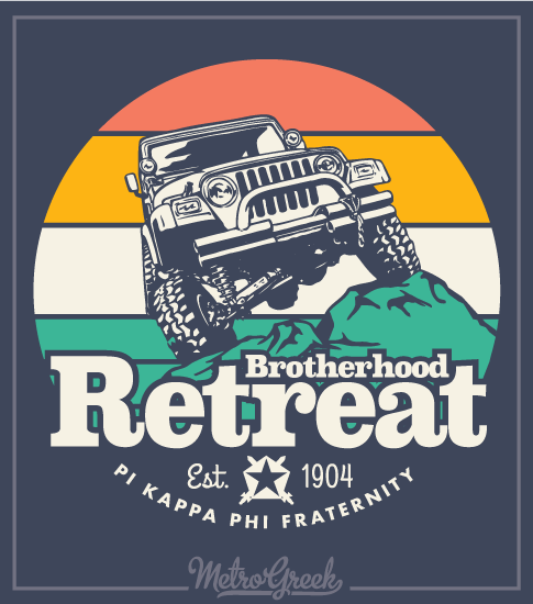 Brotherhood Retreat Shirt Pi Kappa Phi Jeep