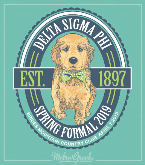 Delta Sigma Phi Formal Shirt Puppy