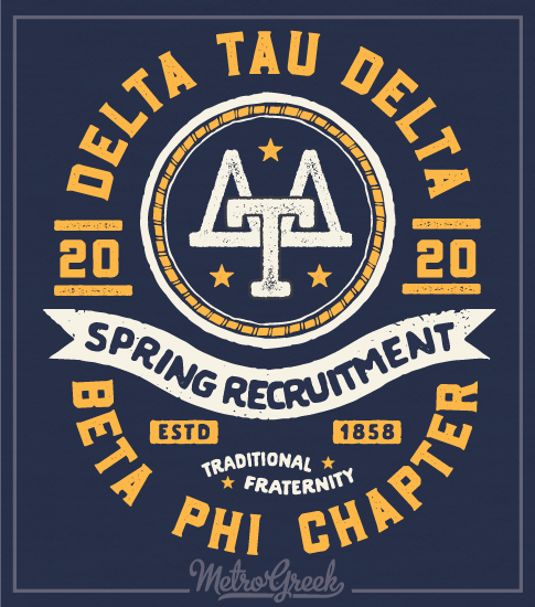 Delta Tau Delta Recruitment Shirt Retro
