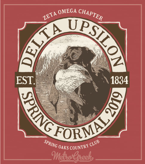 Delta Upsilon Formal Shirt Hunting Dog
