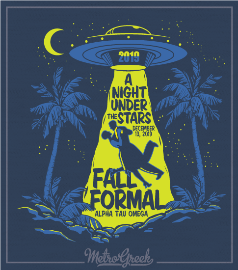 Fall Formal Shirt With UFO Tractor Beam