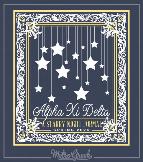 Starry Formal Shirts Alpha Xi Delta