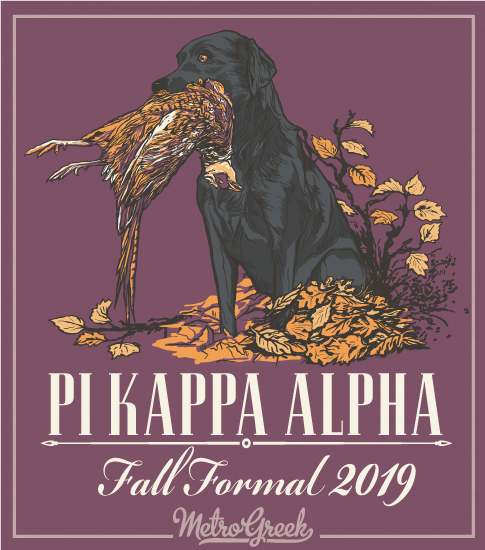Fraternity Formal Shirt Pike and Lab Retriever