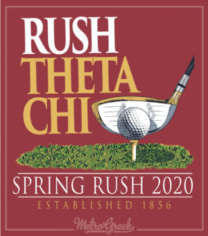 Fraternity Rush Shirt Golf Club and Ball