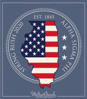 Fraternity Rush Shirt State of Illinois