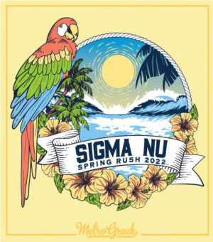 Fraternity Formal Shirts Sigma Nu Parrot