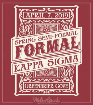 Kappa Sigma Formal Shirt Block Border