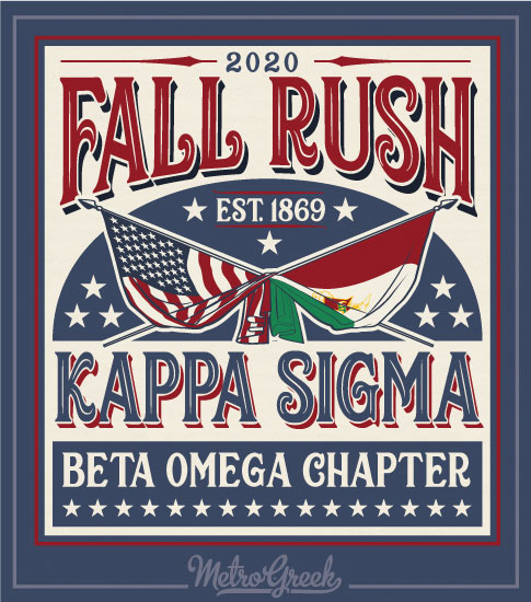 Kappa Sigma Rush Shirt Flags