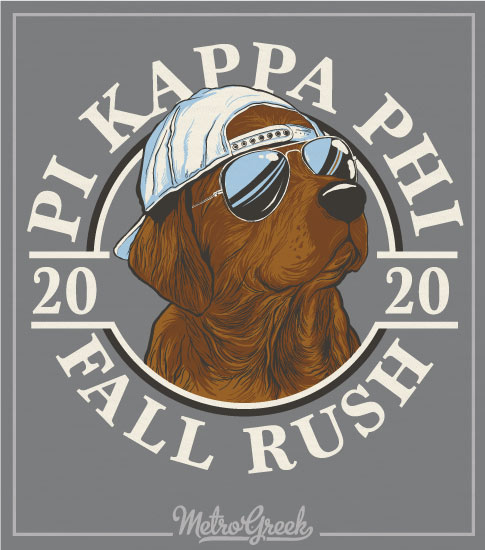 Pi Kappa Phi Rush Shirt Chocolate Lab