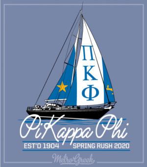 Pi Kappa Phi Rush Shirt Sailboat