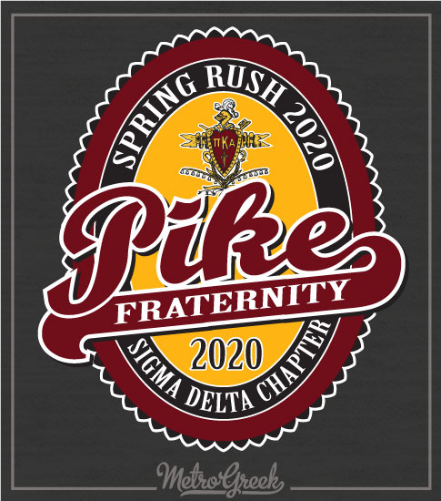 Pike Fraternity Rush Shirt Label Style