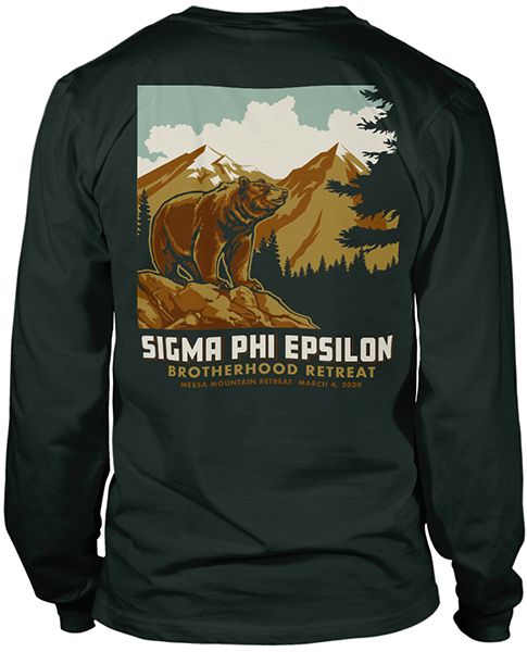 Sig Ep Brotherhood Retreat Shirt Bear