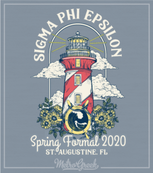 Sig Ep Fraternity Formal Shirt with Lighthouse