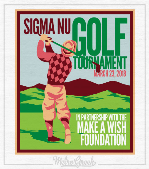 Sigma Nu Golf Tournament Shirt