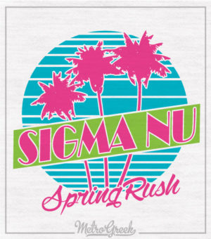 Sigma Nu Retro Eighties Rush Shirt