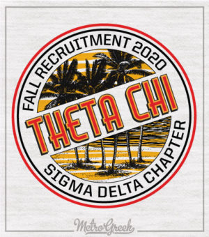 Theta Chi Recruitment Shirt Tropical