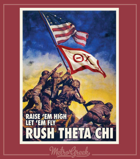 Theta Chi Rush Shirt Iwo Jima