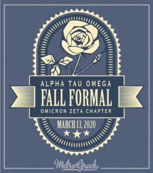 Alpha Tau Omega Formal Rose Shirt