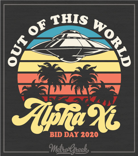 Alpha Xi Delta Bid Day UFO Shirt