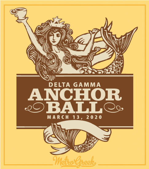 Delta Gamma Anchor Ball Formal Shirt