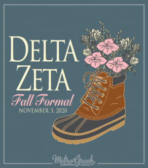 Delta Zeta Duck Boots Formal Shirt