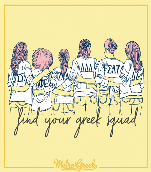 Find Your Greek Squad Panhellenic Shirt