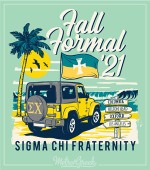 6114 Sigma Chi Beach Formal Shirt Beach