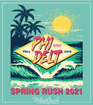 Fraternity Rush Shirt Phi Delt Beach