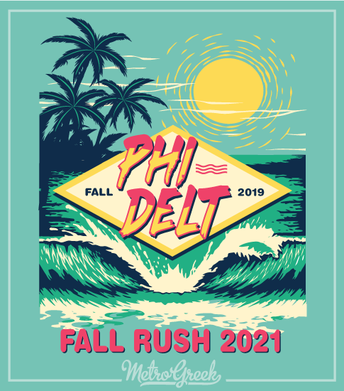 Fraternity Rush Shirt Phi Delt Beach