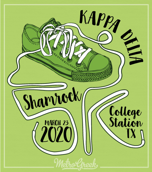 Kappa Delta 5K Run Shirt Shoelaces