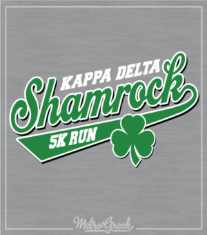 Kappa Delta Shamrock Shirt Script