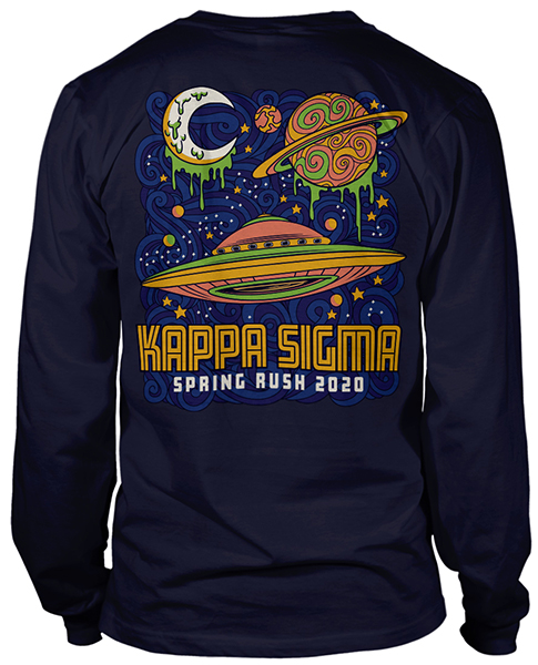 Kappa Sigma Rush Shirt Planets Saucer