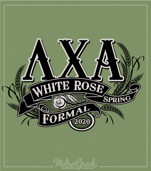 Lambda Chi Alpha White Rose Shirt