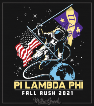 Pi Lambda Phi Rush Shirt Astronaut