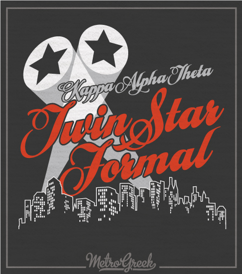 Theta Twin Star Formal Shirt Skyline