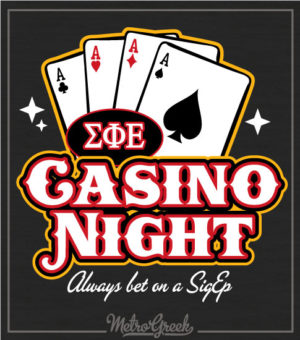 Sigma Phi Epsilon Casino Night Shirt