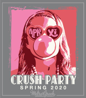 Crush Party Shirt Girl with Gum