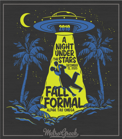 Fraternity Formal Shirt UFO Beam Up
