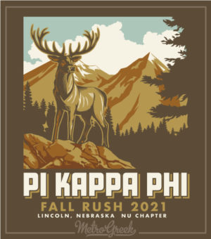 Fraternity Rush Shirt Mountain Scene