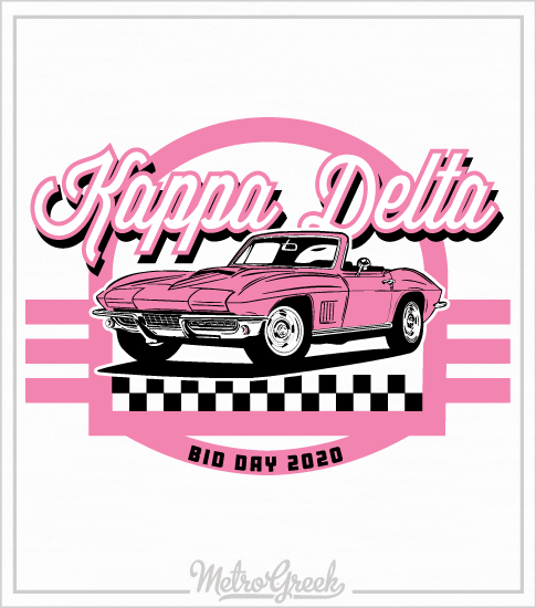Kappa Delta Bid Day Shirt Sports car